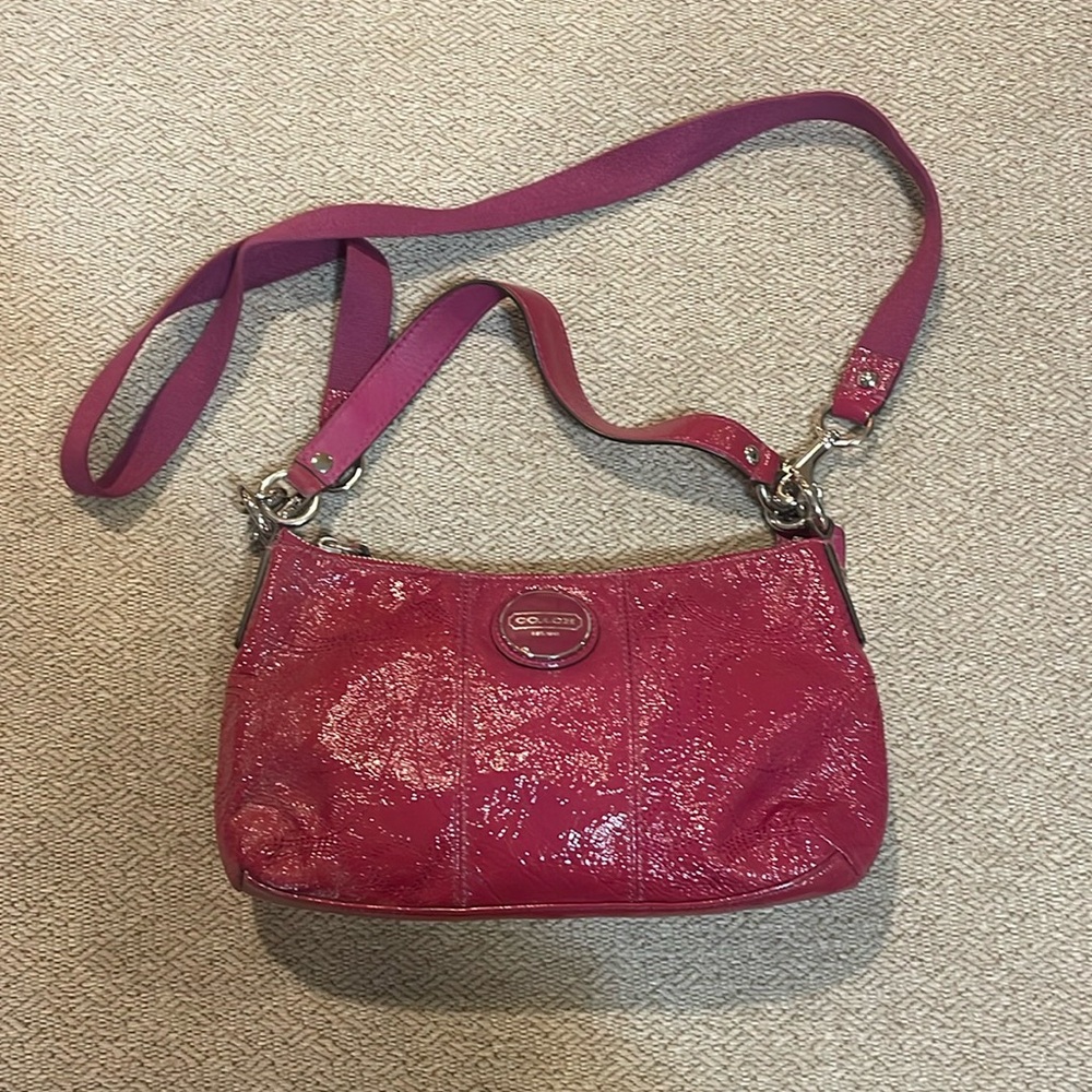 Hot pink Coach handbag